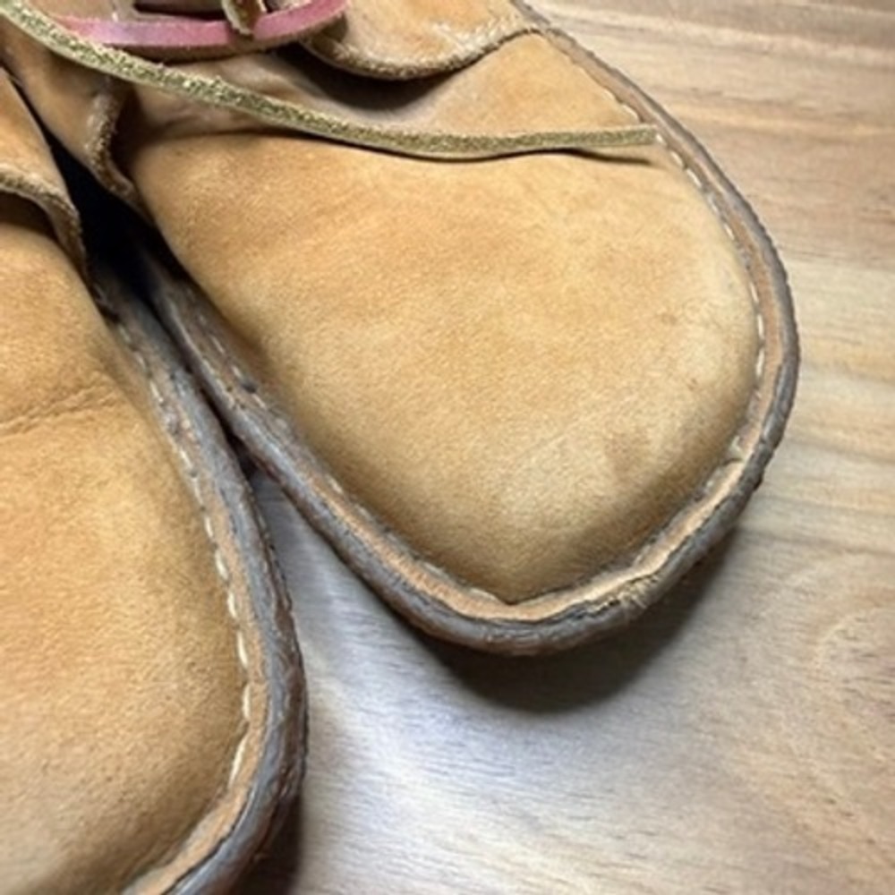 Born W58008 Tan Leather Moc Toe Oxford Shoes Women's Size 8 EU 39 - Picture 9 of 14